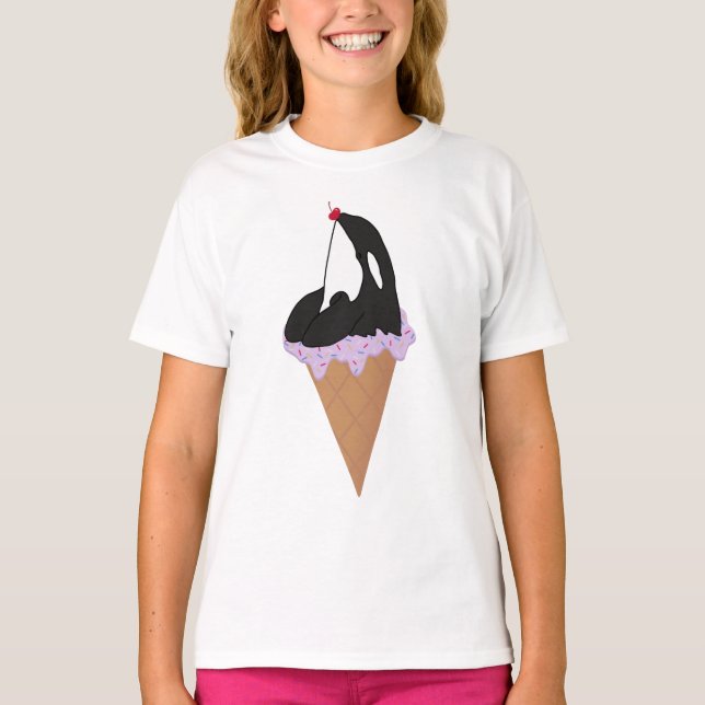 Anpassade Orca Killer Whale    T Shirt (Framsida)