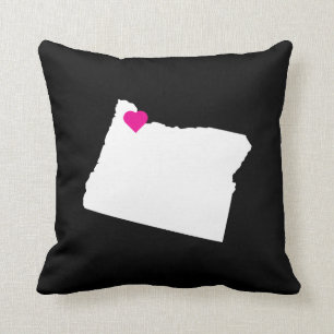 Anpassade Oregon-staten Kärlek Reversible Pillow Kudde