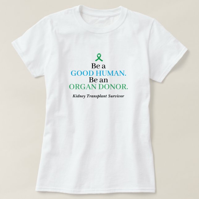 Anpassade Organdonation T- Shirt T (Design framsida)