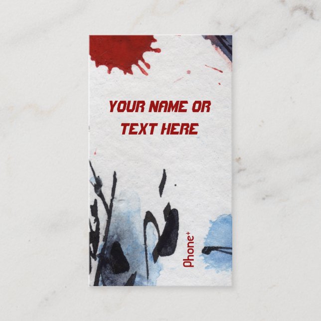 Anpassade Ovanligt Affärskort för modern Abstrakt Visitkort (Framsida)
