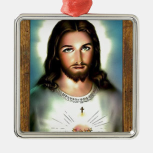 ANPASSADE P FÖR RAM 29 JESUS FÖR SAKRAL HJÄRTA JULGRANSPRYDNAD METALL