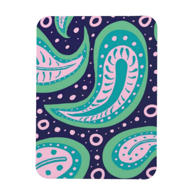 Anpassade Paisley Magnet (Vertikal)