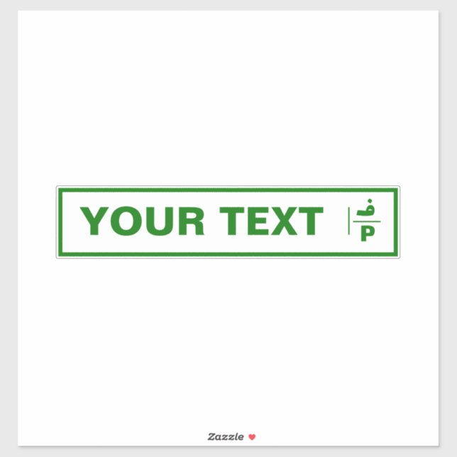 Anpassade Palestinas registreringsskylt. Klistermärken (Ark)