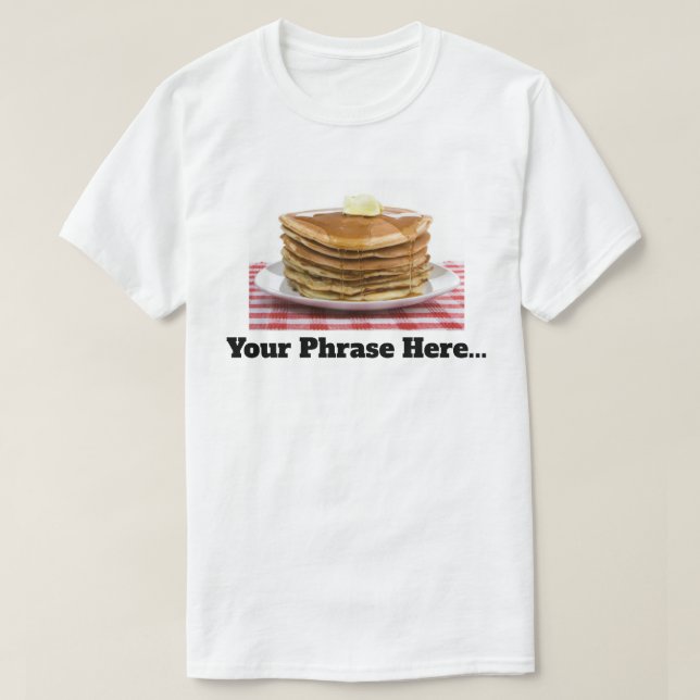 Anpassade Pancakes Flap-Jackar  T Shirt (Design framsida)