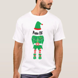 Anpassade Pappa Elf - Familjejulen Elf T Shirt