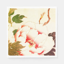 ANPASSADE PAPPERSSERVETT VITE FLOWER