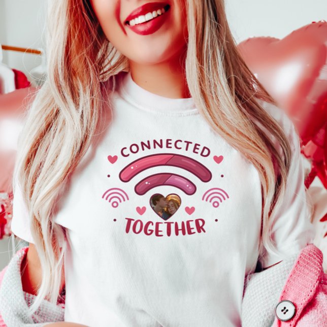 Anpassade par foto Tee, ansluten tillsammans T Shirt (Skapare uppladdad)