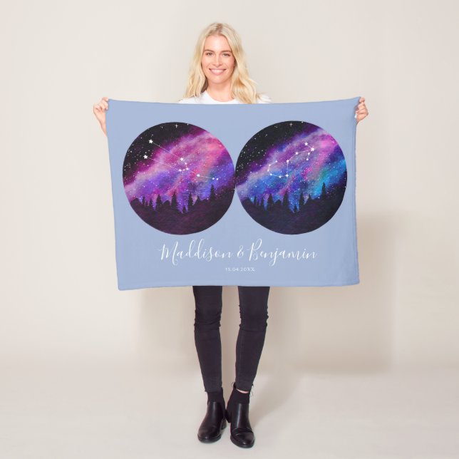 Anpassade par Zodiaken presenter Alla horoskop Fleecefilt (På plats)