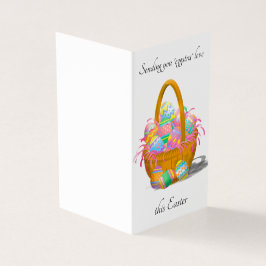 Anpassade Påskägg Basket-kort Kort