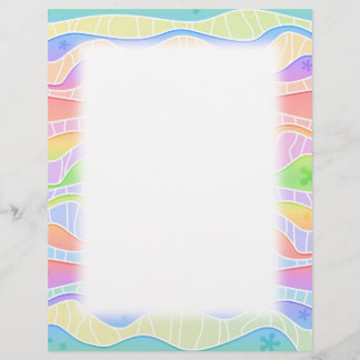 Anpassade PASTEL RAINBOW RAND FLYER
