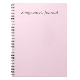 Anpassade Pastel Songwriter's Journal Anteckningsbok