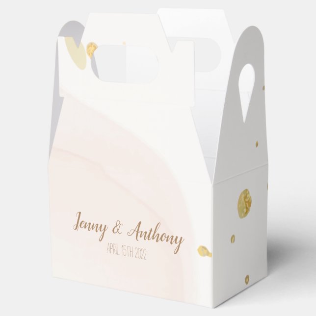 Anpassade Pastel Watercolor Presentaskar (Öppnad)