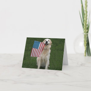 Anpassade Patriotic Hund Kort