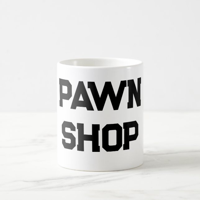 Anpassade Pawn Shop Perfekt for Pawn Dealers Kaffemugg (Center)