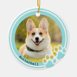 Anpassade Pawprint Pet Ornament