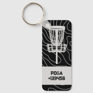 Anpassade-PDGA-nummer - Golf-nyckelkedja (golf Key Nyckelring