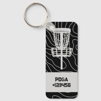 Anpassade-PDGA-nummer - Golf-nyckelkedja (golf Key Nyckelring