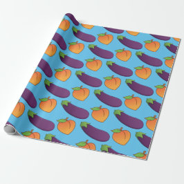 Anpassade Peach och Eggplant Presentpapper