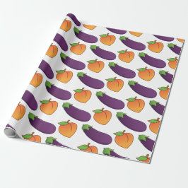 Anpassade Peach och Eggplant Presentpapper