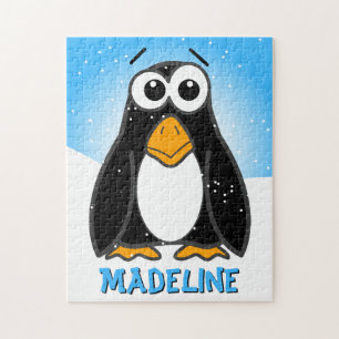 Anpassade Penguin Namn Childrens Pussel