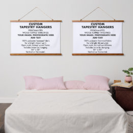 Anpassade personliga TAPETSHÄNGARE 36"x26" (x2)