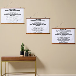 Anpassade personliga TAPETSHÄNGARE 36"x26" (x3)