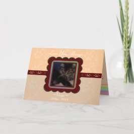 Anpassade Pet Memorial Kort