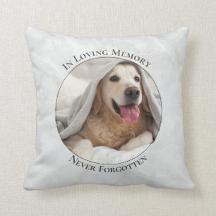 Anpassade Pet Photo Memorial Kudde
