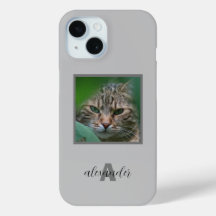 Anpassade Pet Porträtt iphone case med Namn och