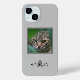 Anpassade Pet Porträtt iphone case med Namn och
