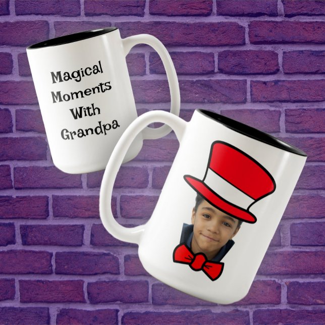 Anpassade Photo Booth Top hat Mugg (Skapare uppladdad)