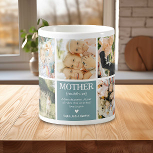 Anpassade Photo Collage Mor Definition Kaffemugg