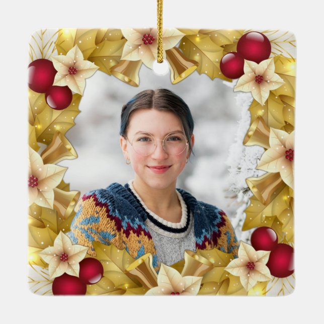 Anpassade Photo Honor Min organtransplantation Julgransprydnad Keramik (Baksida)