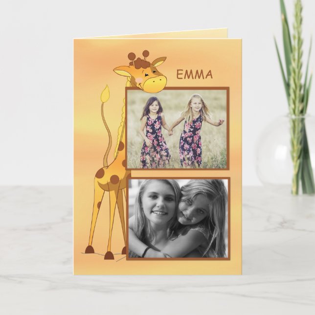Anpassade Photo, Namn Sister Grattiss Gi Kort (Framsida)