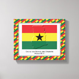Anpassade Photo | Patriotic | GHANA FLAGGA Canvastryck