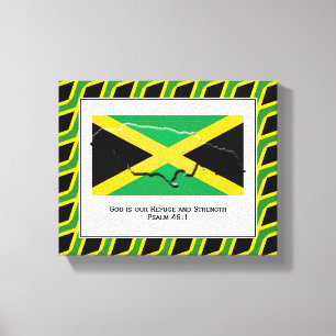 Anpassade Photo Patriotic JAMAICA Canvastryck