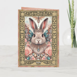 Anpassade Photo Ram Card - födelsedagsbunny Kort