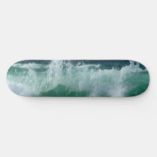 Anpassade Photo Sjölandskap Beach Sea Vågar Best Mini Skateboard Bräda 18,5 Cm