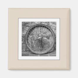 Anpassade Photo Upload Beige Magnet