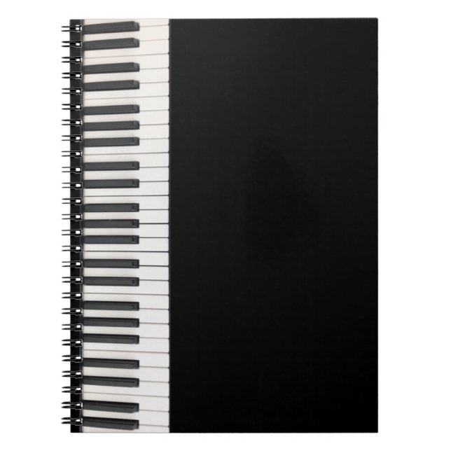 Anpassade Piano Tangentbord bärbar dator Anteckningsbok (Framsidan)
