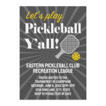 Anpassade Pickleball-inbjudningar Turnering Team K