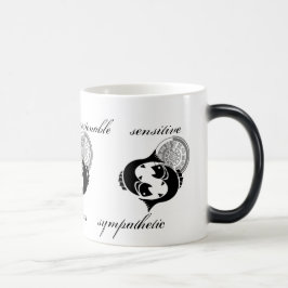 Anpassade Pisces traits Grekiska-stil Zodiac Magisk Mugg