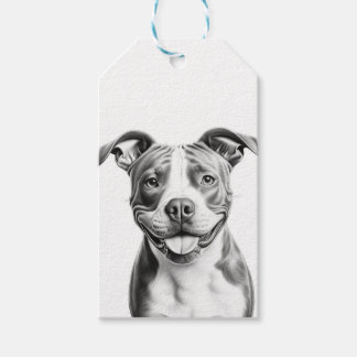 Anpassade Pitbull Terrier Presentetikett
