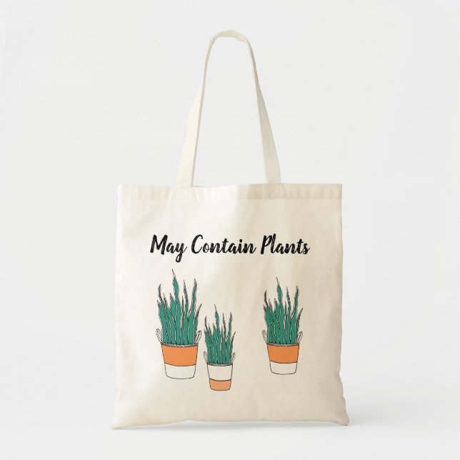 Anpassade Plant Älskare Snake Plant Tote Bag Tygkasse (Framsidan)