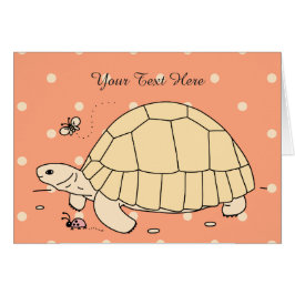 Anpassade Plowshare Tortoise Card Hälsningskort