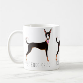 Anpassade Podenco Orito Tecknad hund Kaffemugg
