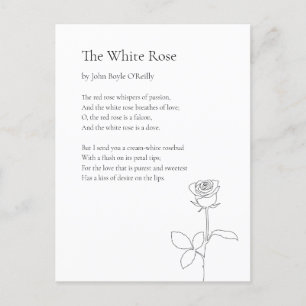 Anpassade Poetry Helg Vykort