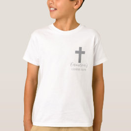 Anpassade pojkar kors kommunion t-shirt