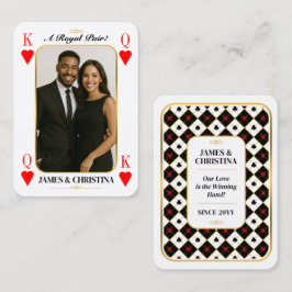 Anpassade Poker Kort, Royal Par Present för Par