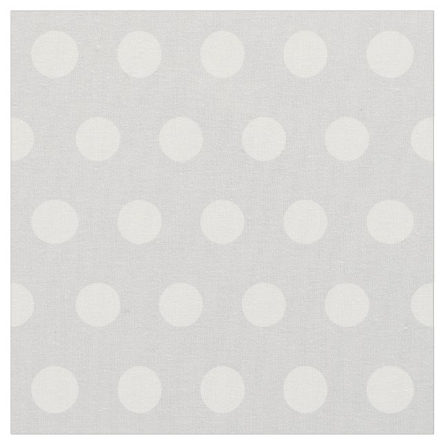 anpassade polka dots mönster i lätt grått tyg (Närbild)